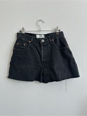 Code Bleu Black High-Rise Jean Shorts